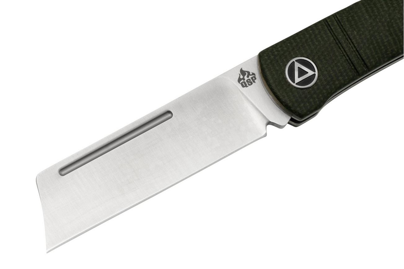 QSP Knife Hedgehog QS142-A, Green Micarta, slipjoint zakmes