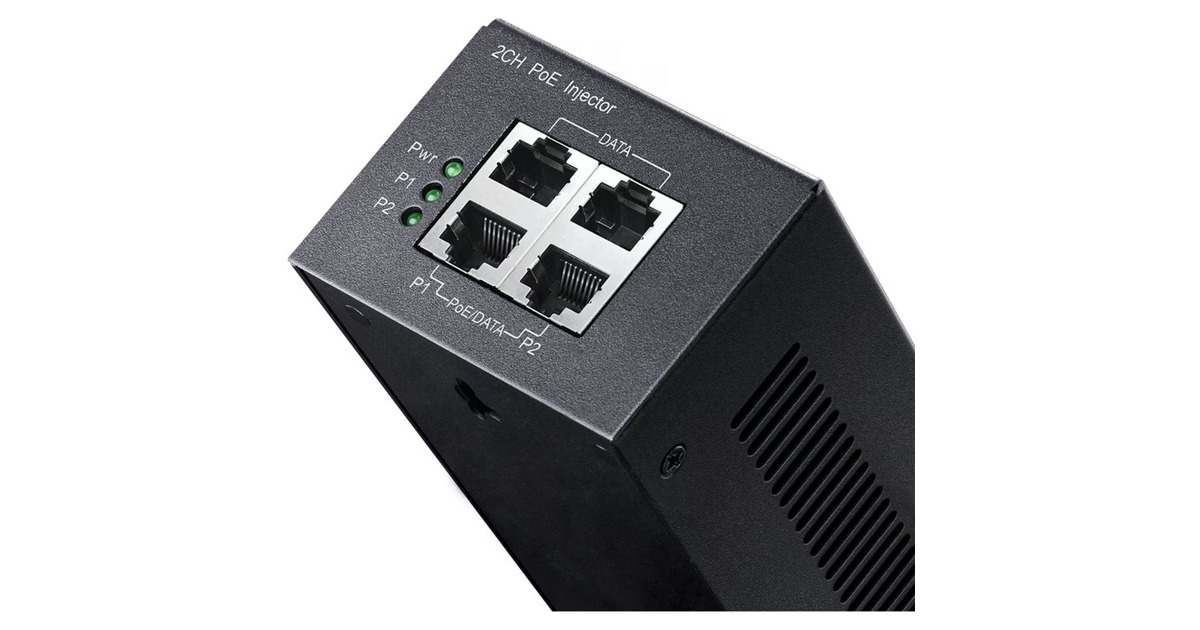 Cudy2-Channel Gigabit PoE+ Injector poe-injector  (Zwart, POE220, 30W)