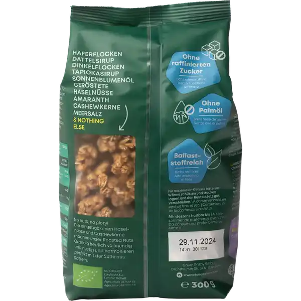 Bio Crunchy Roasted Nuts Granola