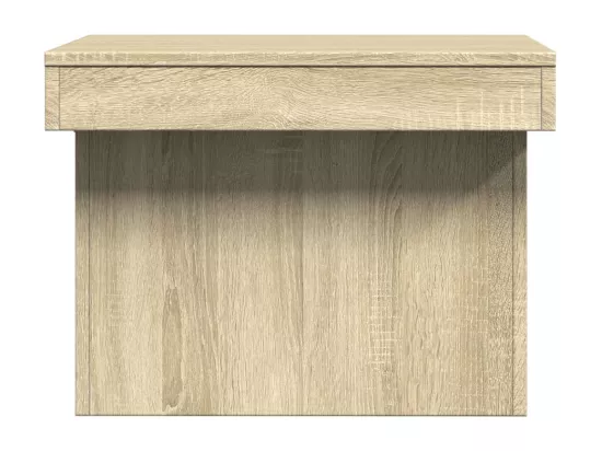 Table basse chêne sonoma 80x55x40 cm bois d'ingénierie