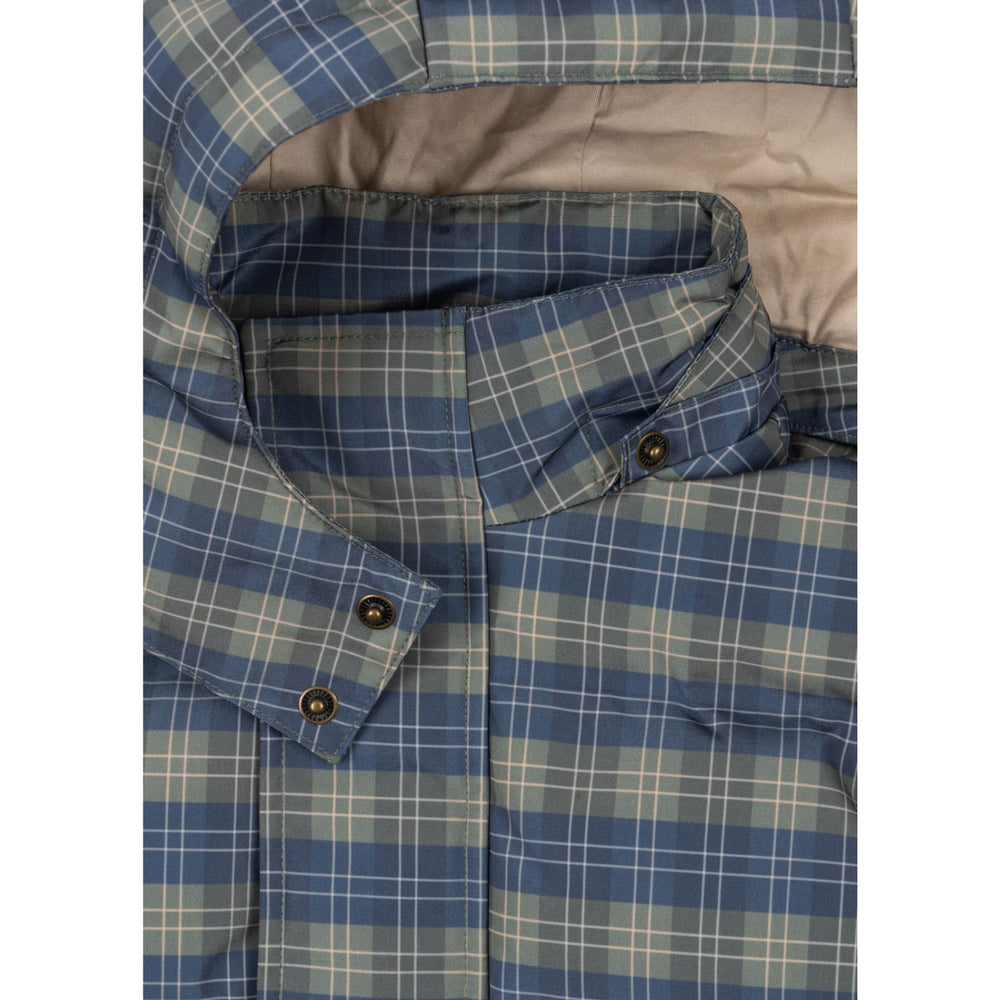 Køb Konges Sløjd Laurel Blue Check Magnum Down Jakke Print Grs