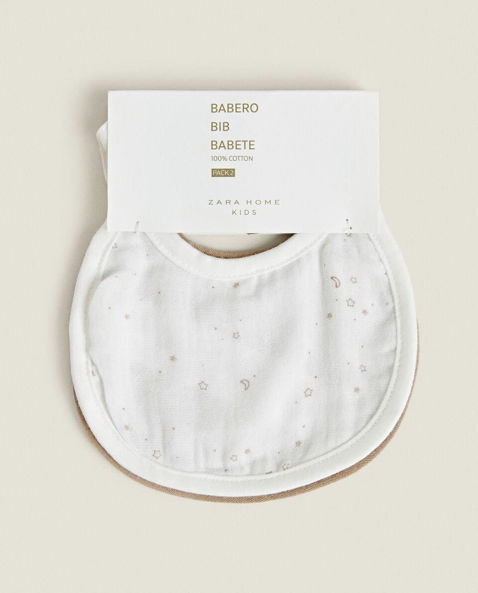 BABADORES DE MUSSELINA COM ESTRELAS (CONJUNTO DE 2)
