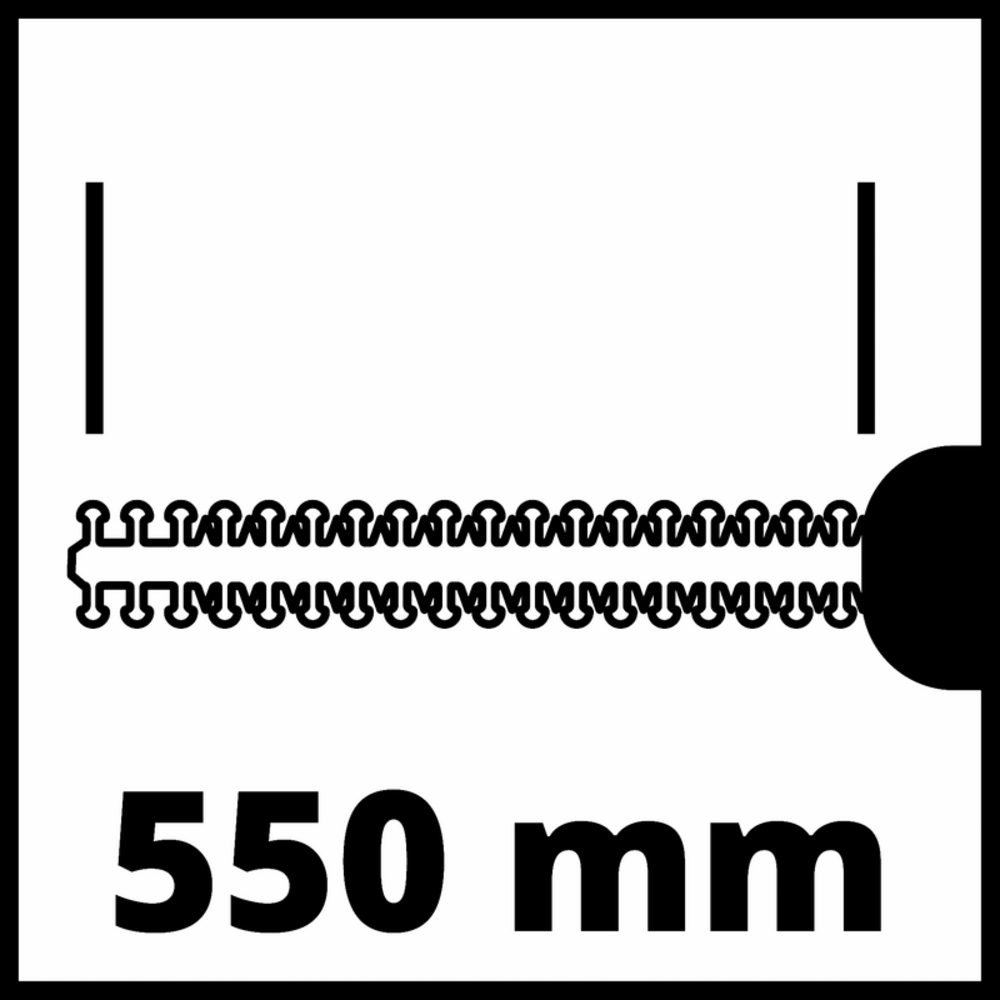 Taille-haies gc-eh 6055/1 - longueur de coupe 55 cm - 600w