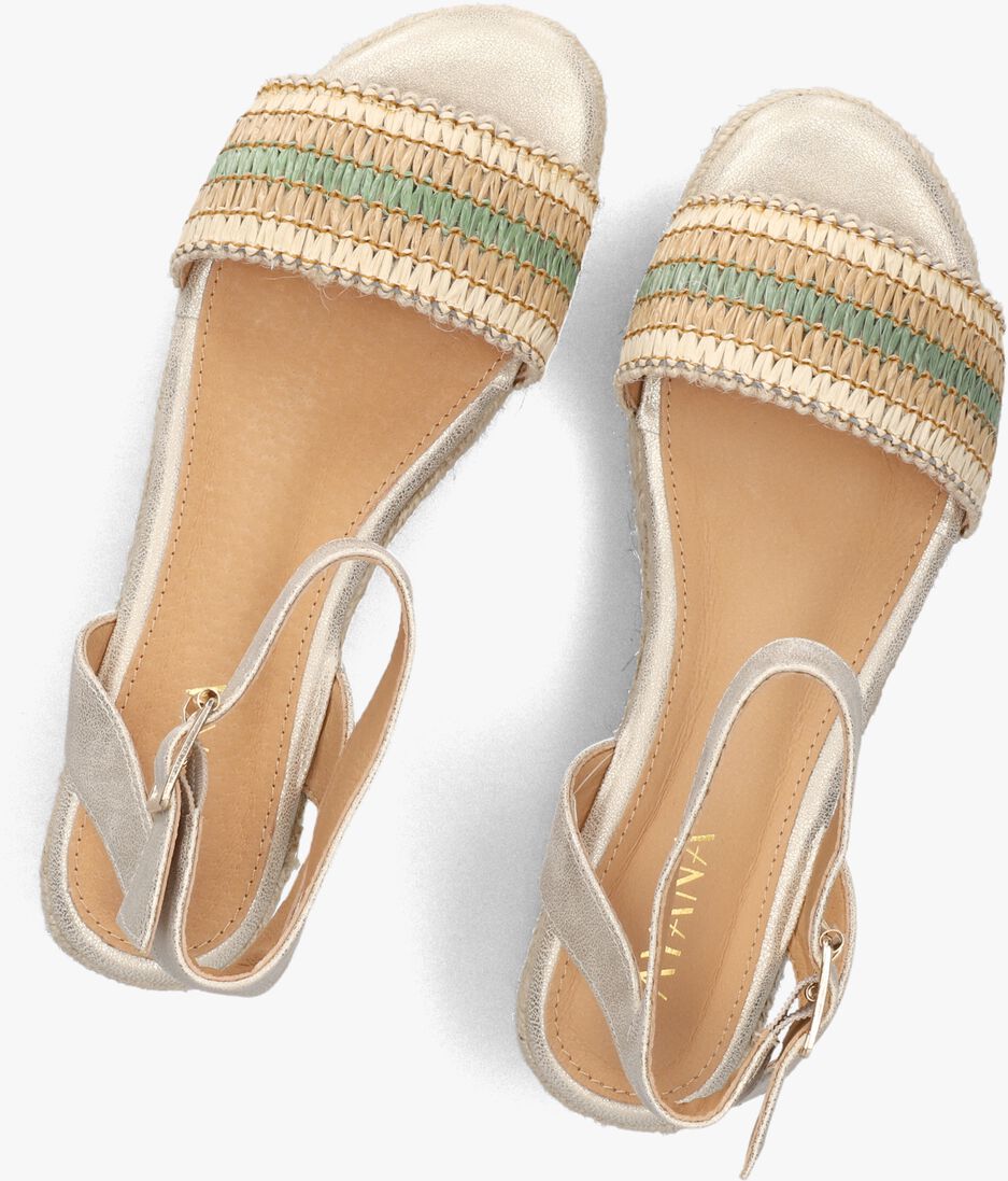 gouden ayana sandalen met hak 0047-71