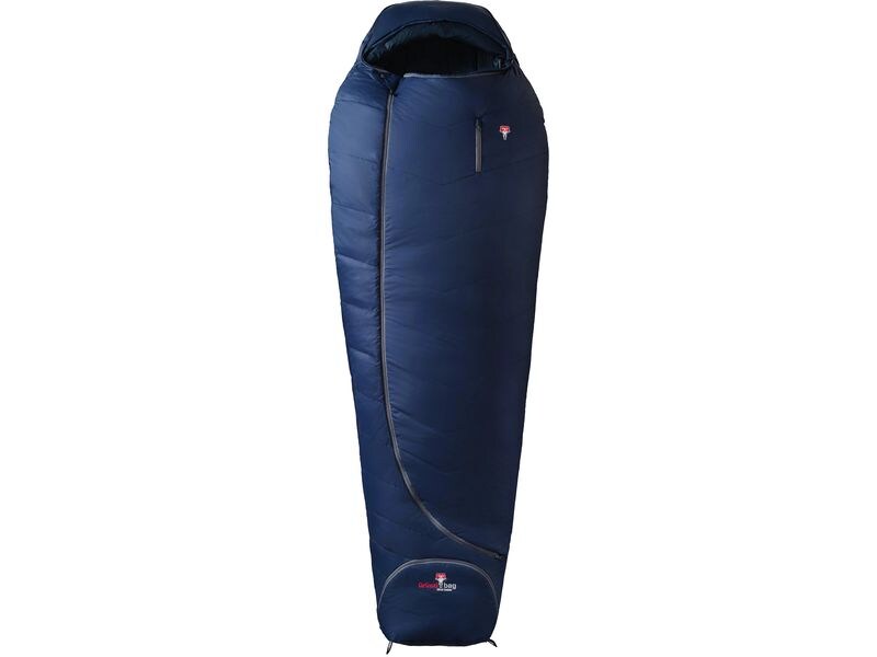 Grüezi Bag Schlafsack Biopod Wolle Zero Nylon, Night Blue Hochwertiger leichter Schlafsack