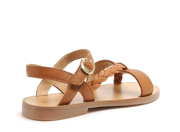 Babybotte nu pieds enfant yolande marron