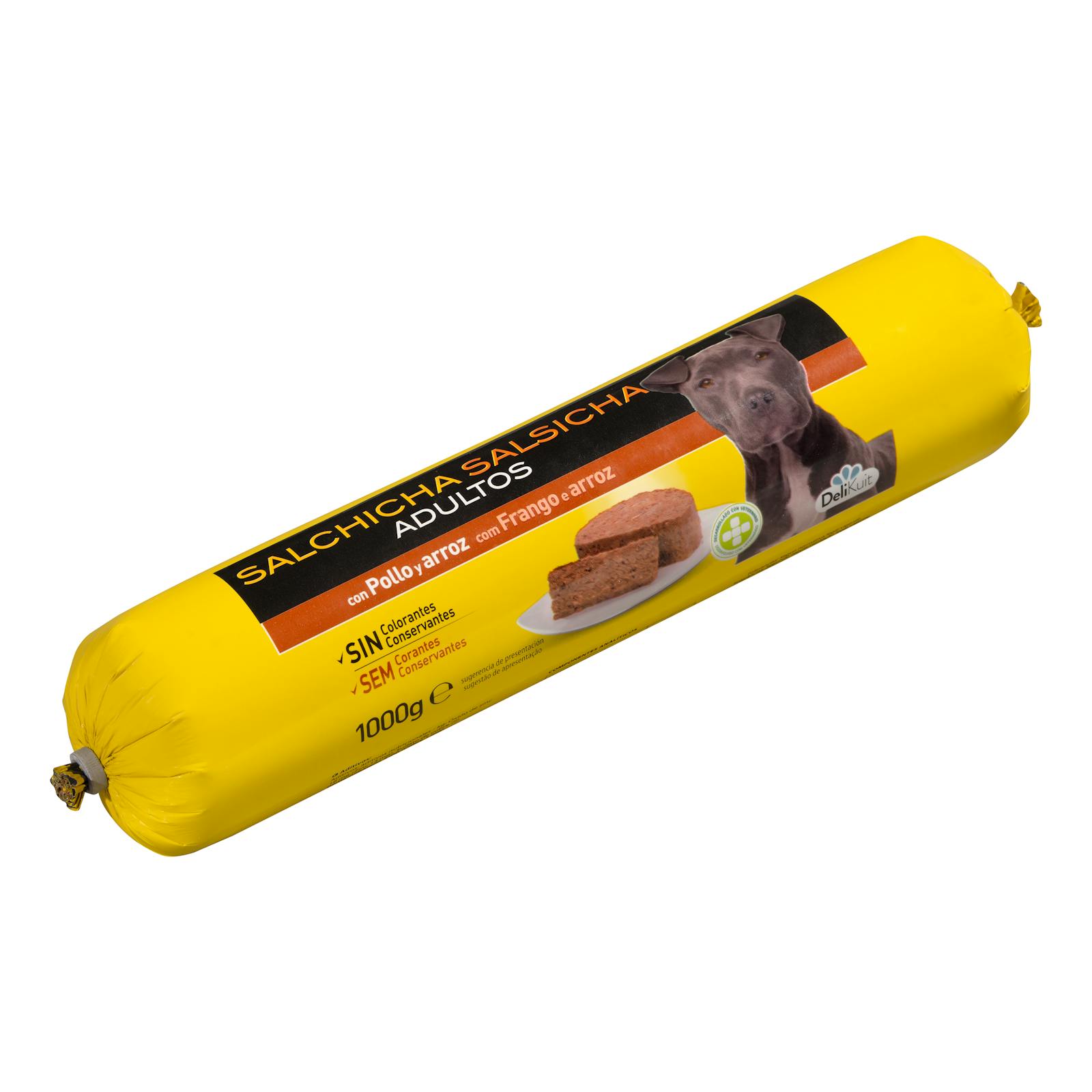 Saucisse pour chien adulte Delikuit avec poulet et riz