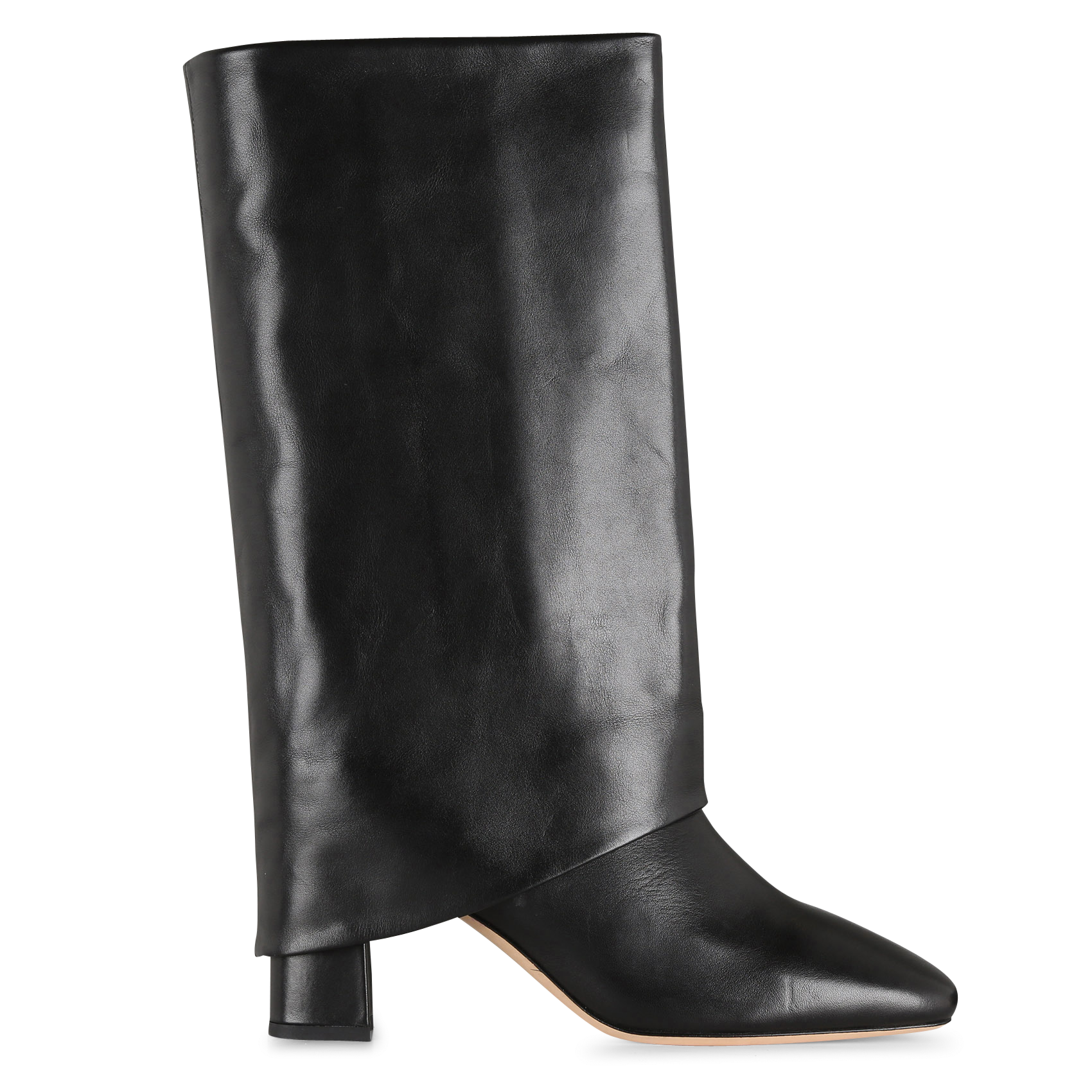 NOUMEA - Bottes bout carré en cuir | Noir