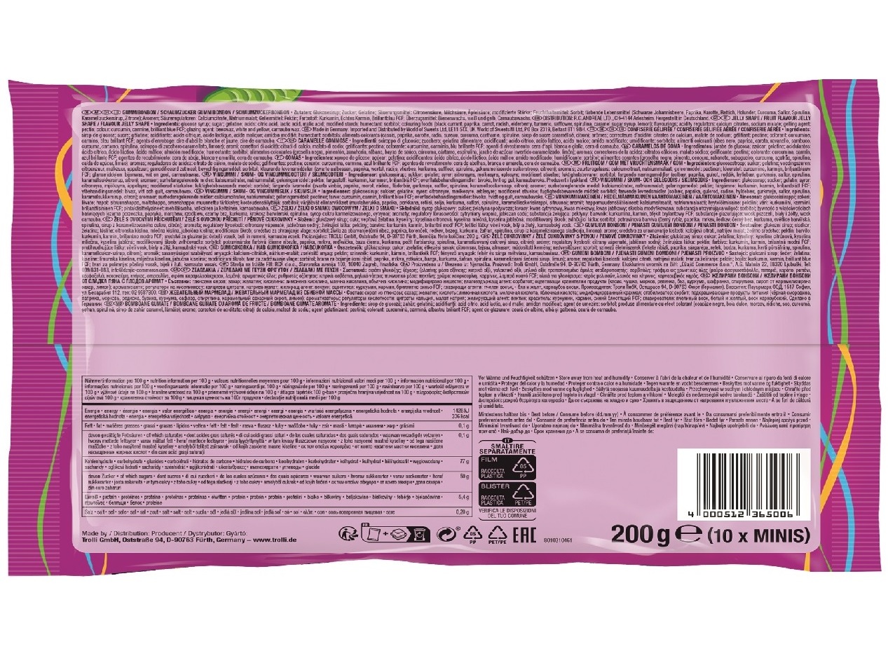 GOMAS TROLLI ORIGINAL HITS 200 G