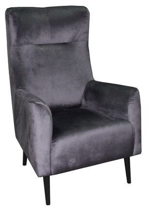 Ohrensessel Symi 70x113x82 cm Anthrazit