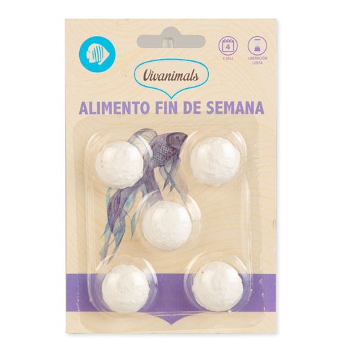 Vivanimals Weekend Block Food para peixes