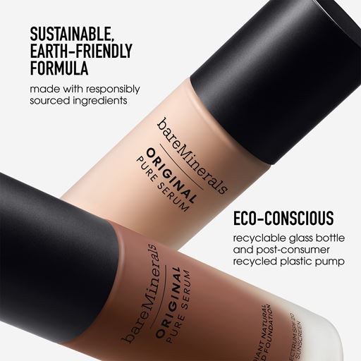 bareMinerals Original Pure Serum Radiant Liquid Foundation, Medium Deep Warm 4