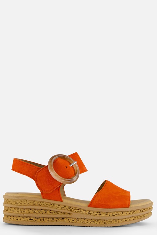 Gabor Sandalen oranje Suede