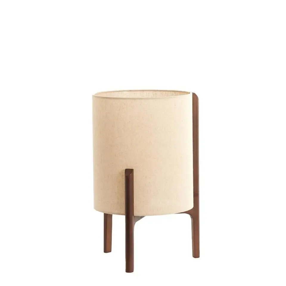 Tafellamp Litto - Donkerbruin - Ø28cm