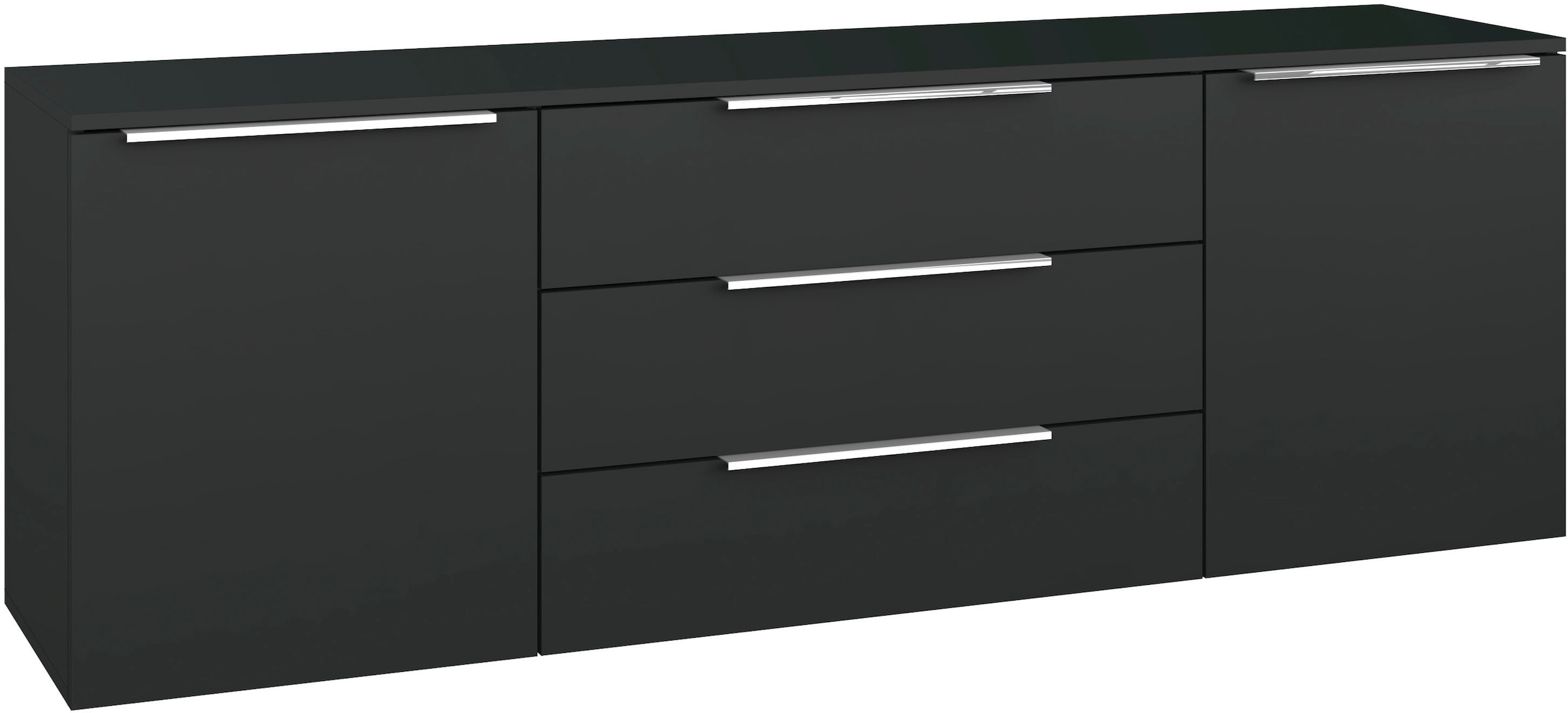 borchardt Möbel Sideboard »Oliva, hängend oder stehend mit Metallgriffen« Breite 166 oder 200cm, 2 Türen 3 Schubfächer