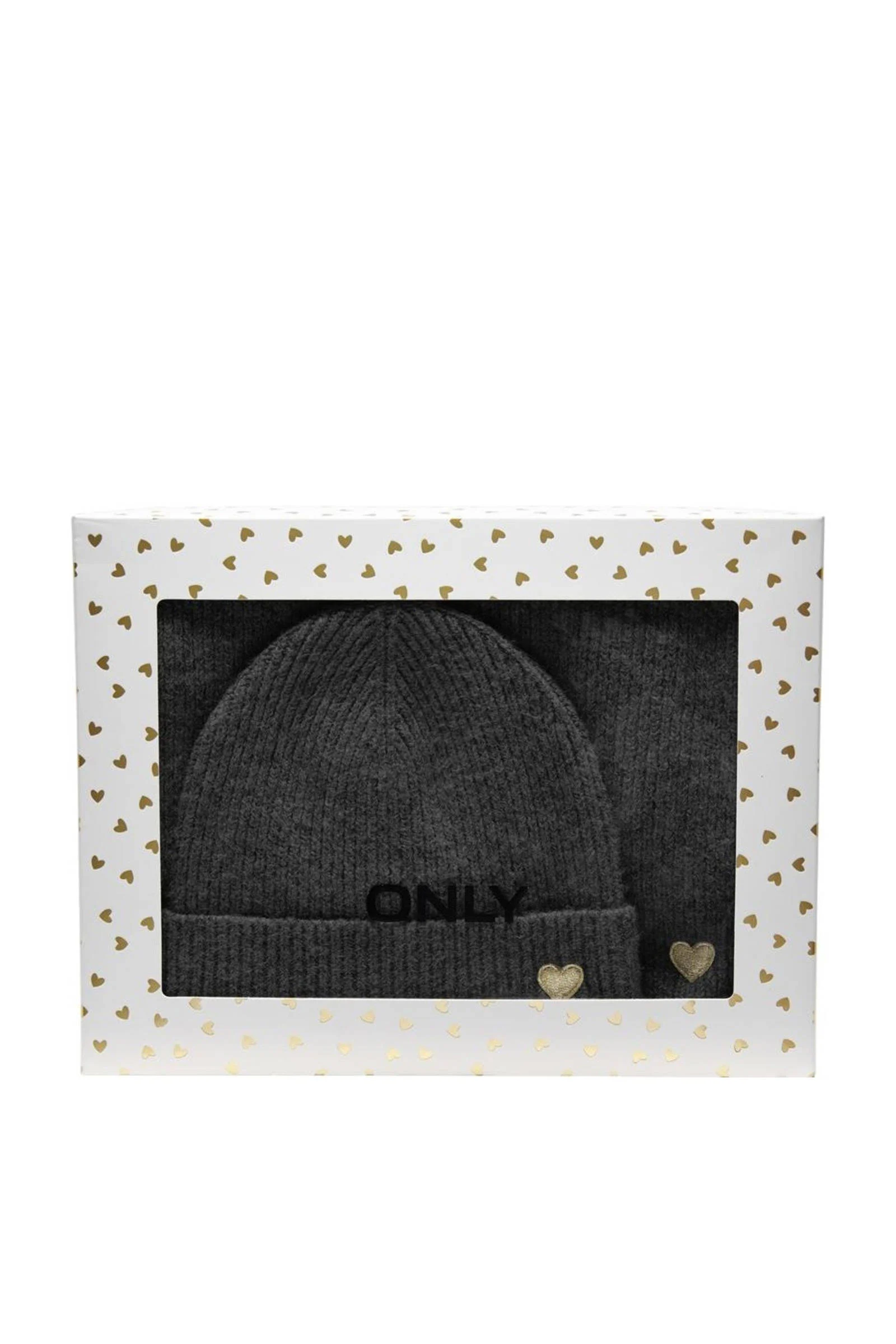 ONLY giftbox muts + sjaal ONLAVERY zwart