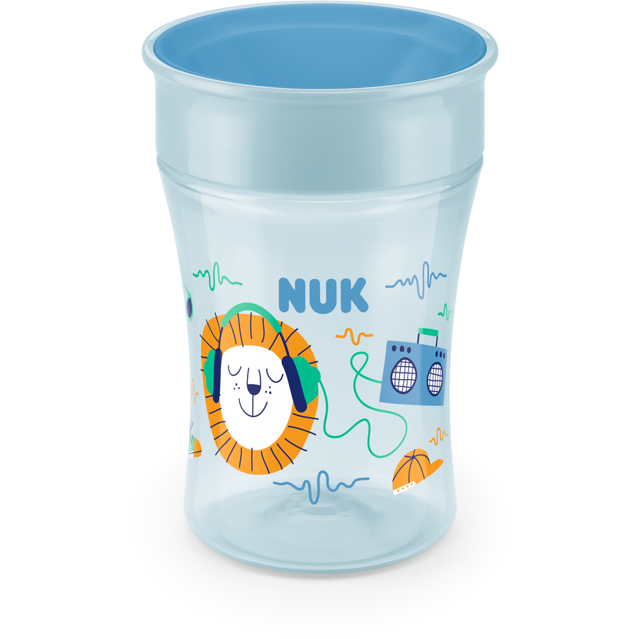 NUK Trinklernbecher Magic Cup 230 ml 360°-Trinkrand in hellblau