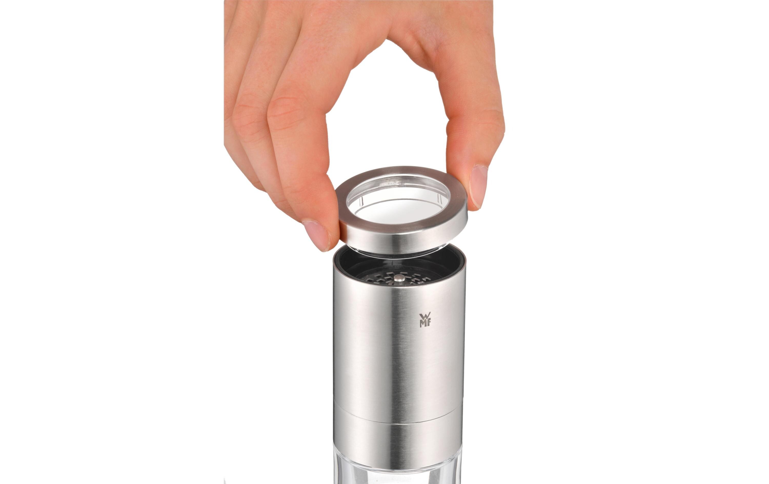Chili- und Gewürzschneider 10.5 cm, TransparentGewürzeschneider aus Edelstahl