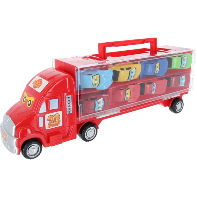 Besttoy - Autotransporter inklusive 10 Fahrzeugen