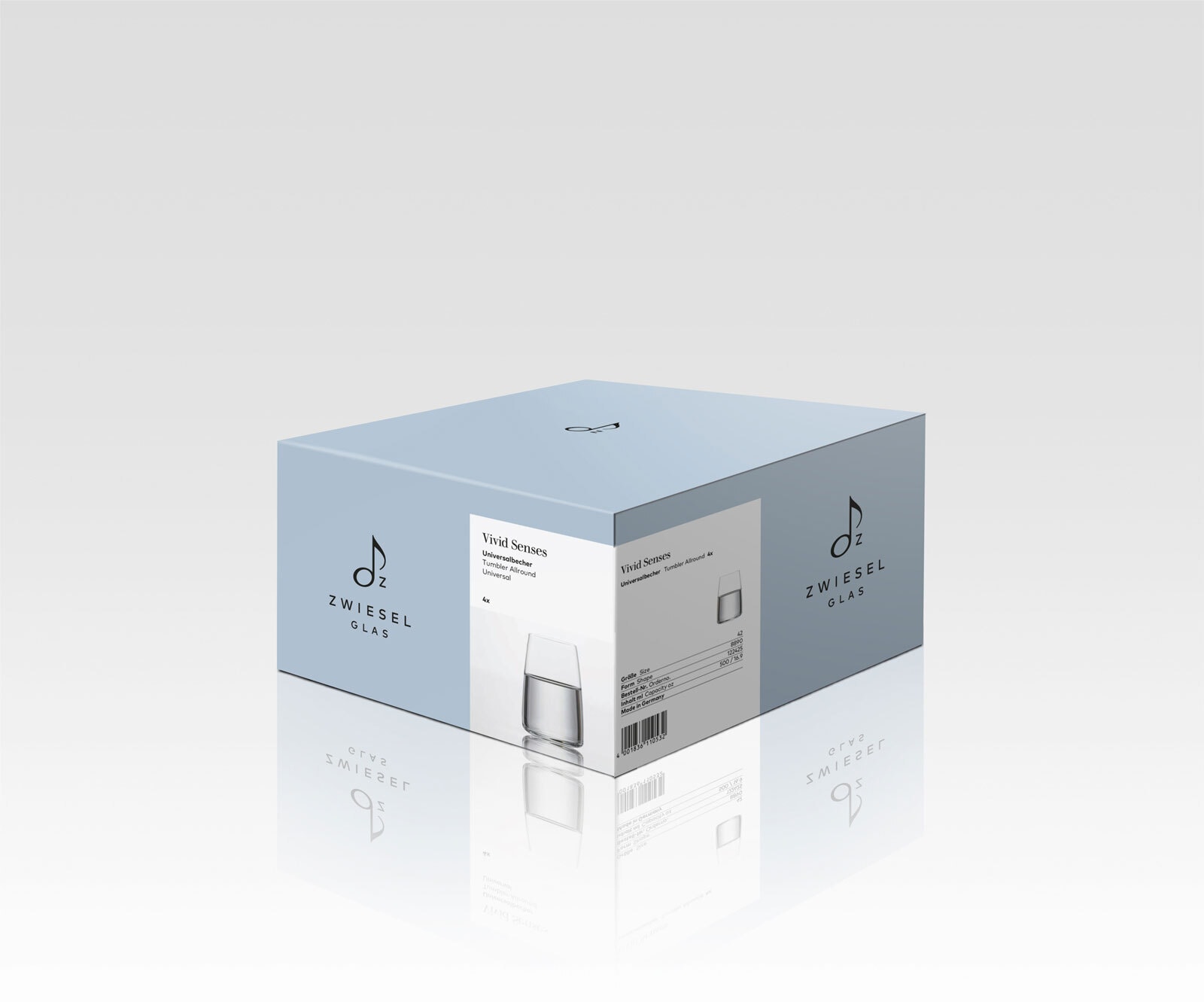 ZWIESEL GLAS Trinkglas VIVID SENSES 4er Set - je 500 ml