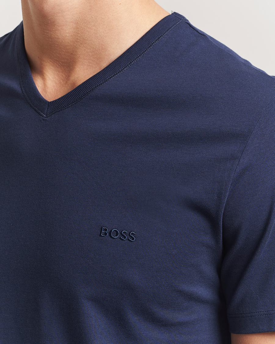 BOSS BLACK 3-Pack V-Neck T-Shirt Black/Blue/Grey