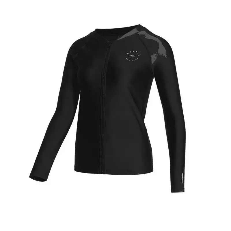Lycra femme MYSTIC Jayde Zip Thru Rashvest Black
