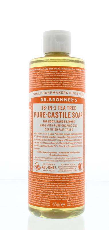 Dr Bronners Liquid Soap Tea Tree 475ml