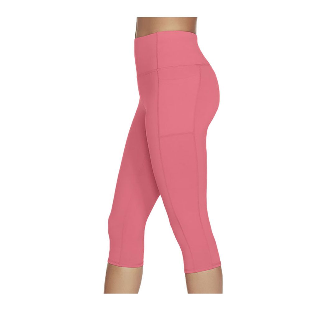Skechers GOFLEX HW CAPRI - Corsaire Femme rouge/rose