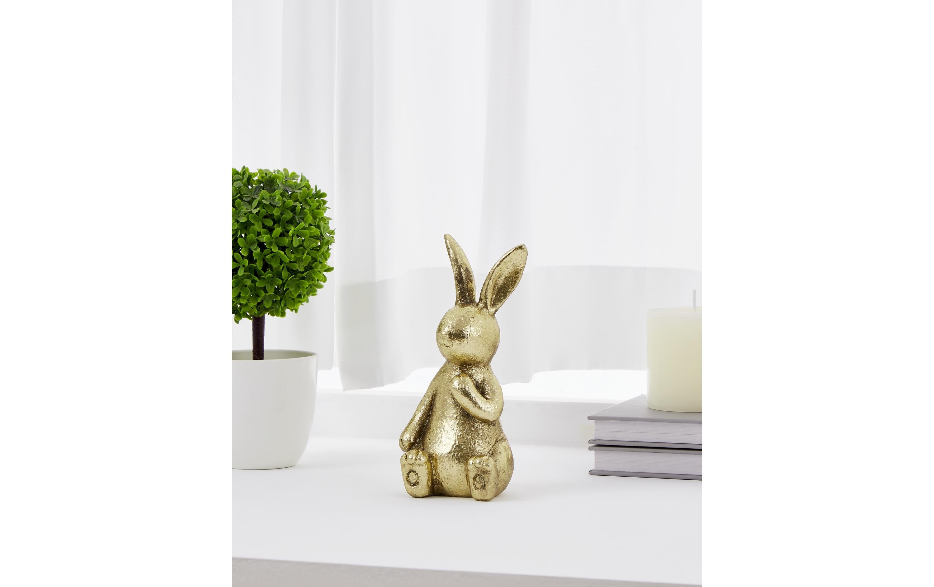 Hase Chilandy 19 cm, GoldHasenfigur