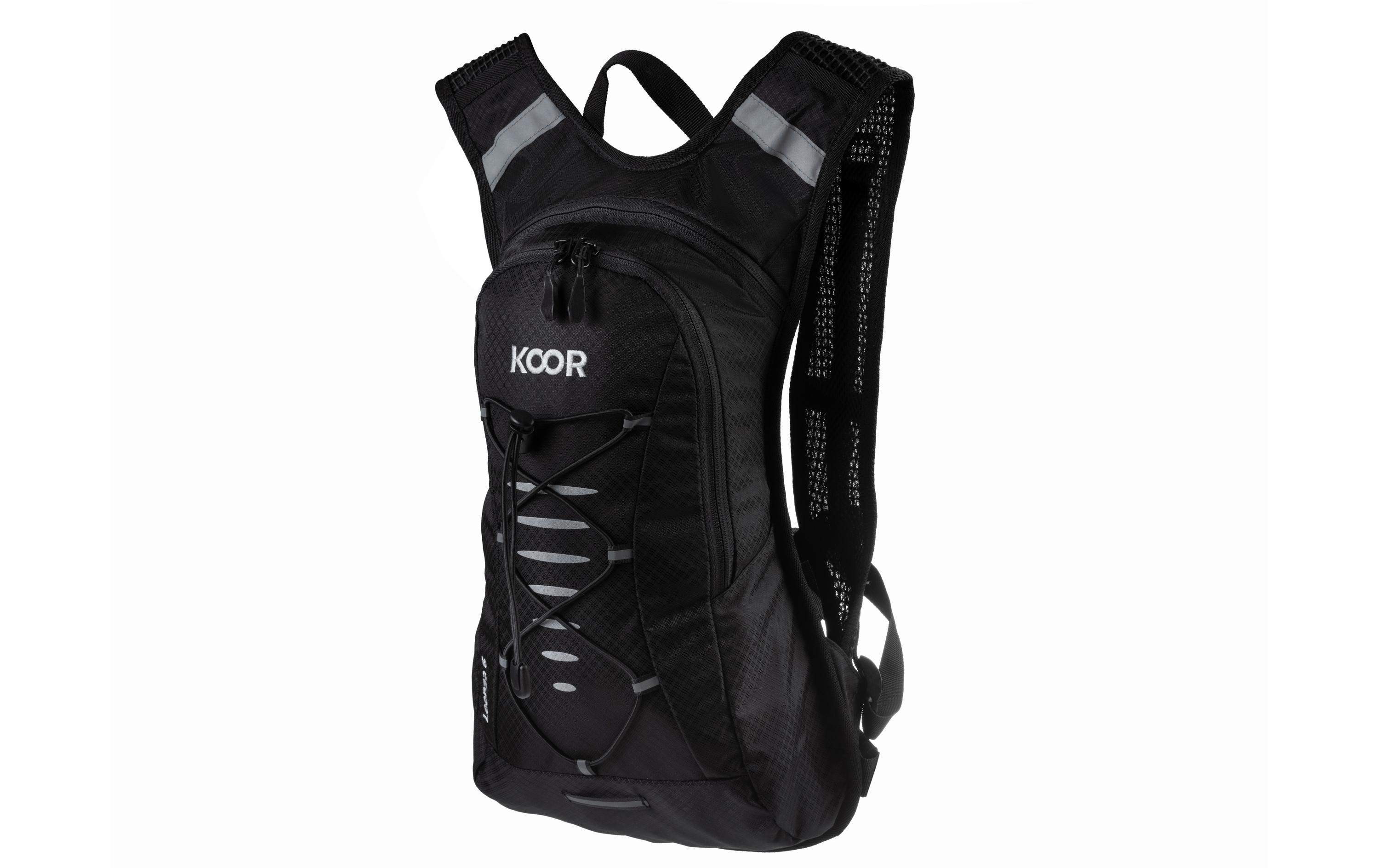 Rucksack Leenza 6 l, SchwarzFunktionaler und bequemer Bikerucksack