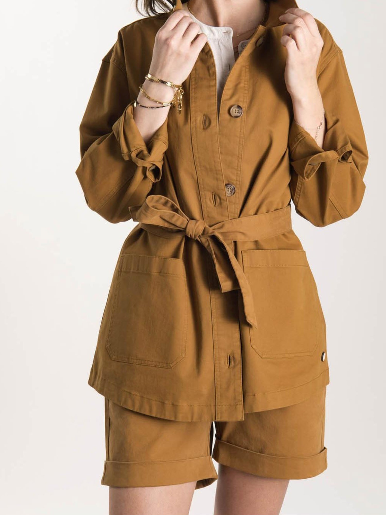 Veste Coton Biologique Marron