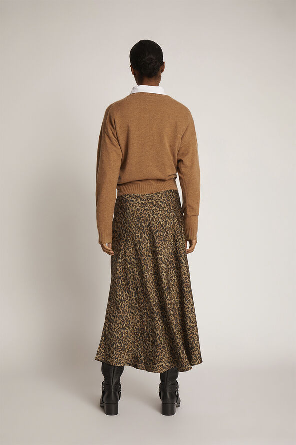 MUNTHE CARSON Ecovero Viscose Skirt Brown
