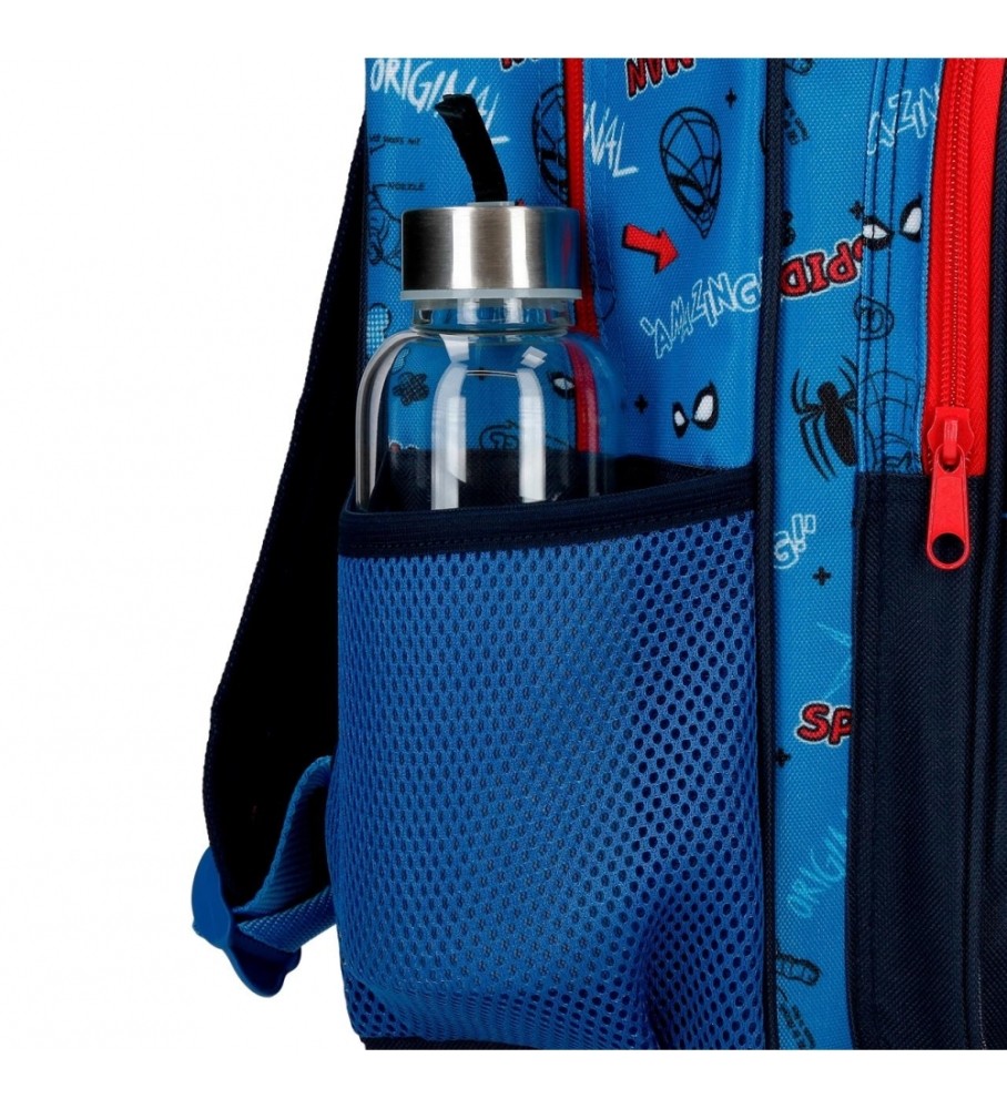 Joumma Bags Mochila Preescolar Spiderman Totally awesome adaptable a carro azul