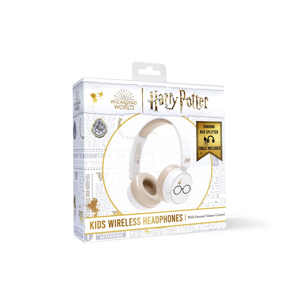 OTL - Bluetooth Hovedtelefoner m/Voksen Kontrol - Harry Potter (Hvid)