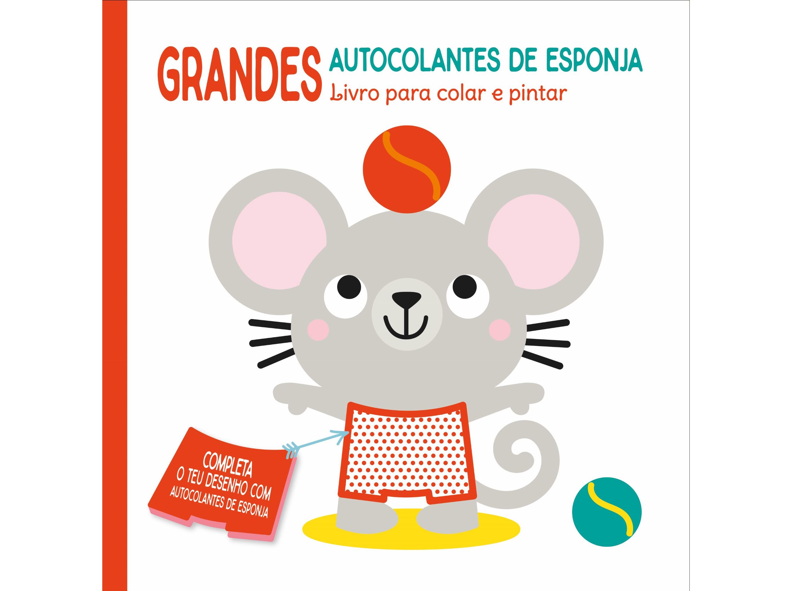 GRANDES AUTOCOLANTES DE ESPONJA VERMELHO