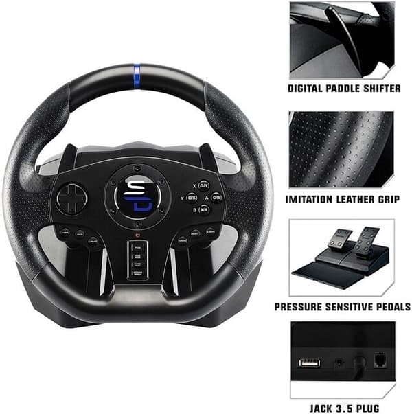 SuBsonic Superdrive SV850 Drive Pro Sport rattkontroller for PS4 / Switch / Xbox / PC