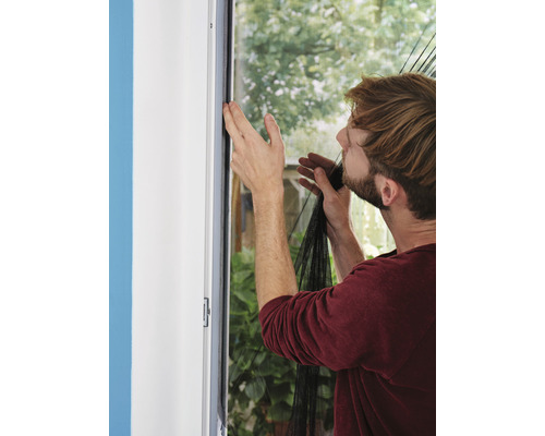 Vliegenhor voor deuren tesa Insect Stop Comfort, zonder boren, antraciet, 65x220 cm, 2-pack