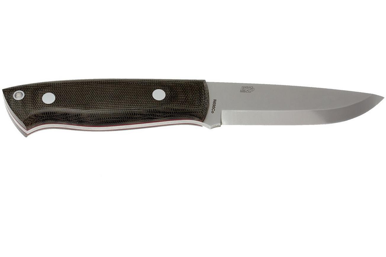 Brisa Trapper 95 - N690Co Scandi - Green Canvas Micarta - 2017 - bushcraftmes