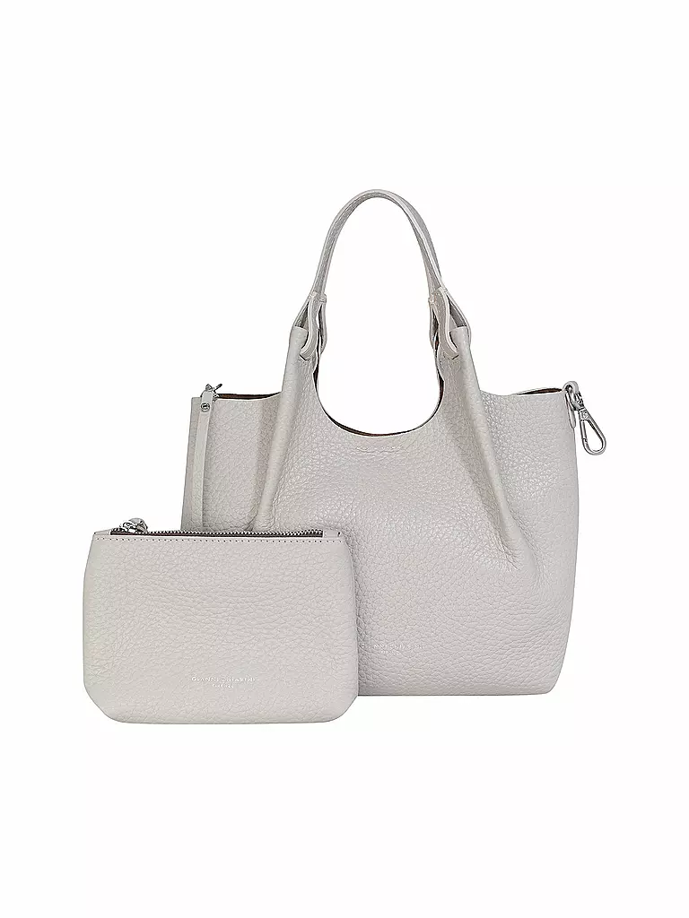 GIANNI CHIARINI Ledertasche - Hobo Bag DUA  hellgrau