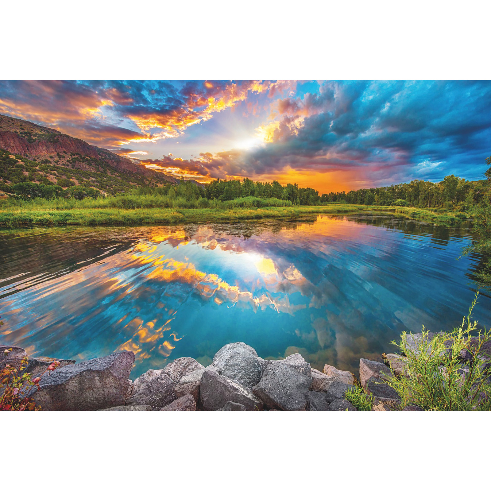 Vlies-Fototapete DAYBREAK - bunt - 368x248 cm