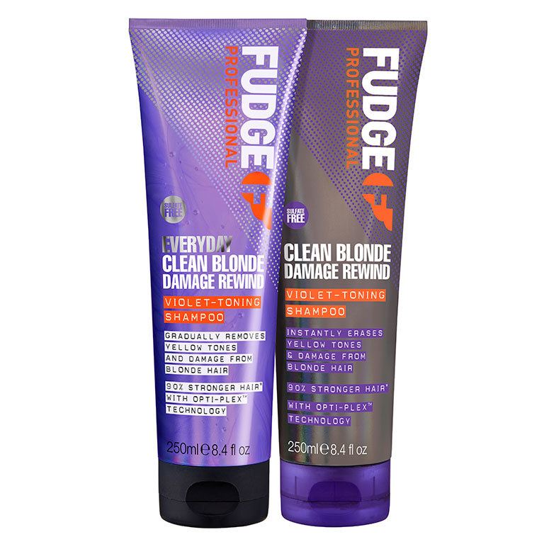 Fudge Clean Blonde Damage Rewind Violet Toning Shampoo 250ml