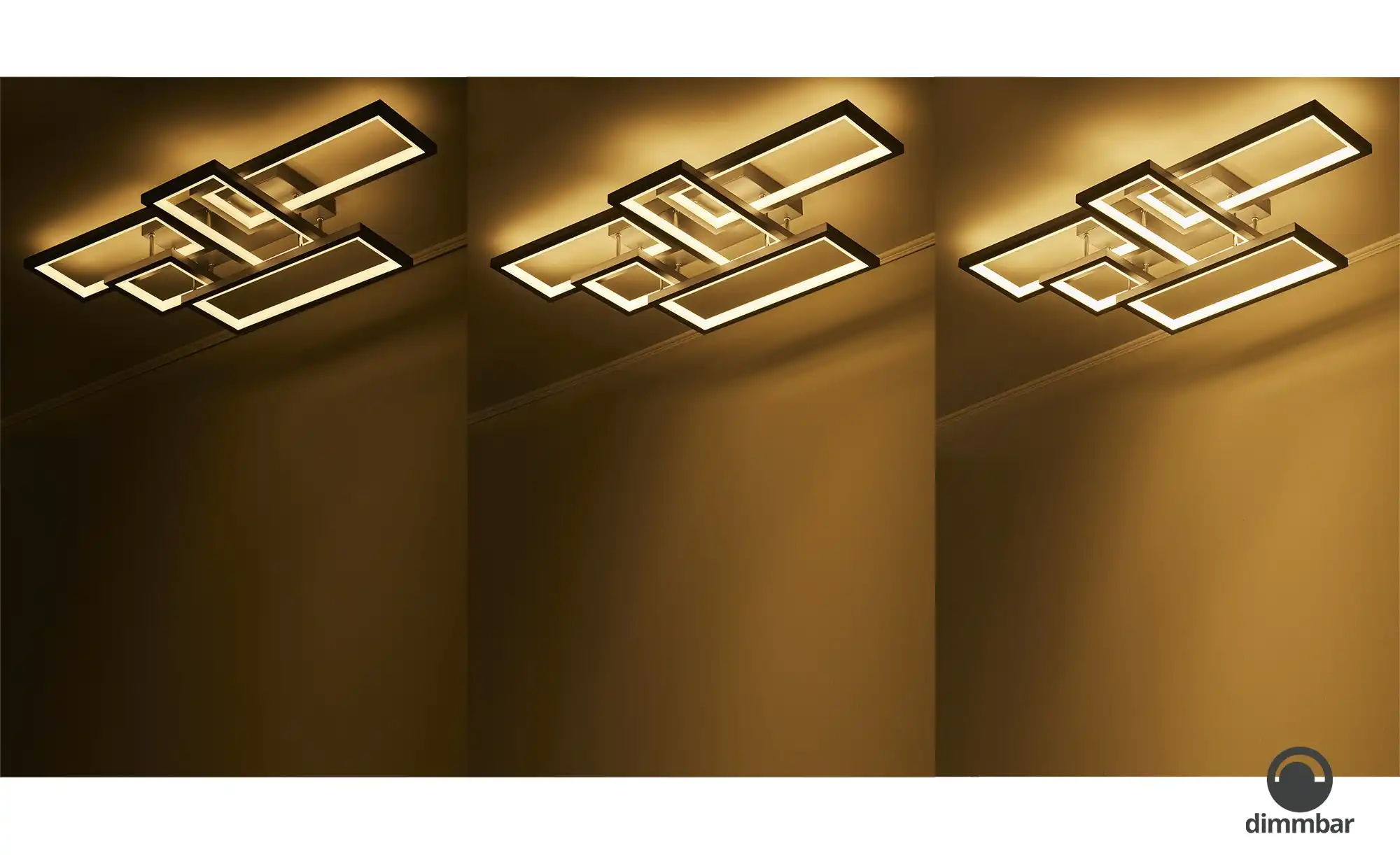 KHG LED-Deckenleuchte, geometrisch, anthrazit