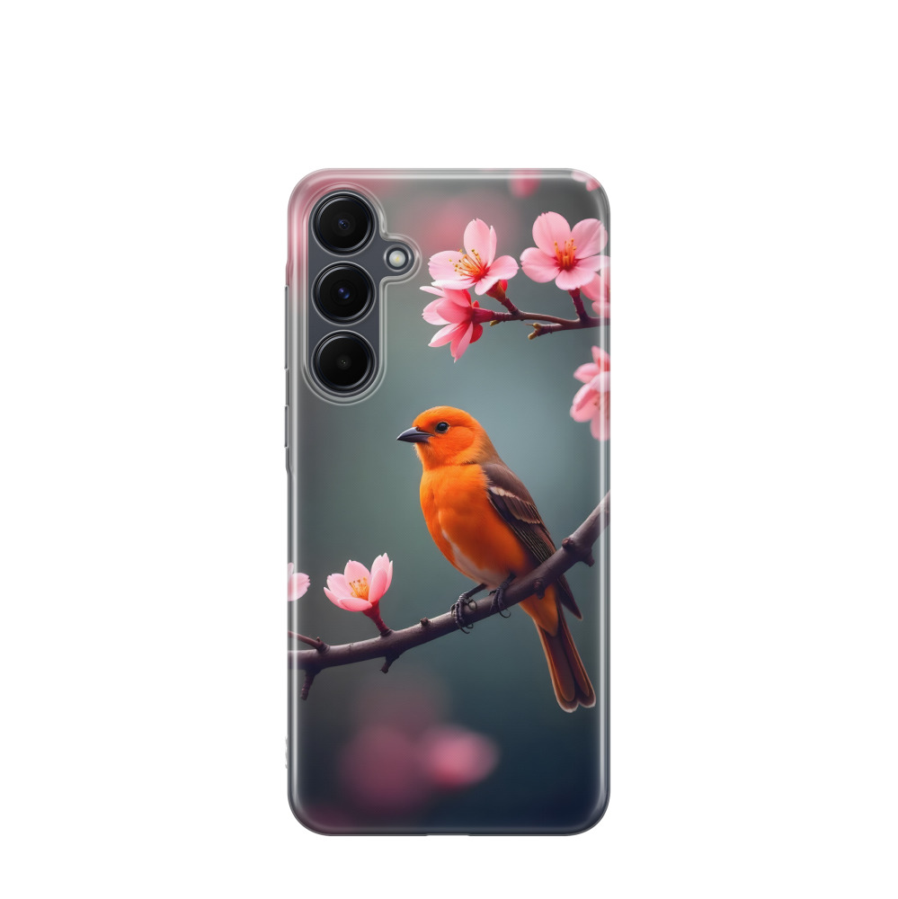 Samsung Galaxy A55 Gummi Hülle Frühlingsbote - Versch. Farben