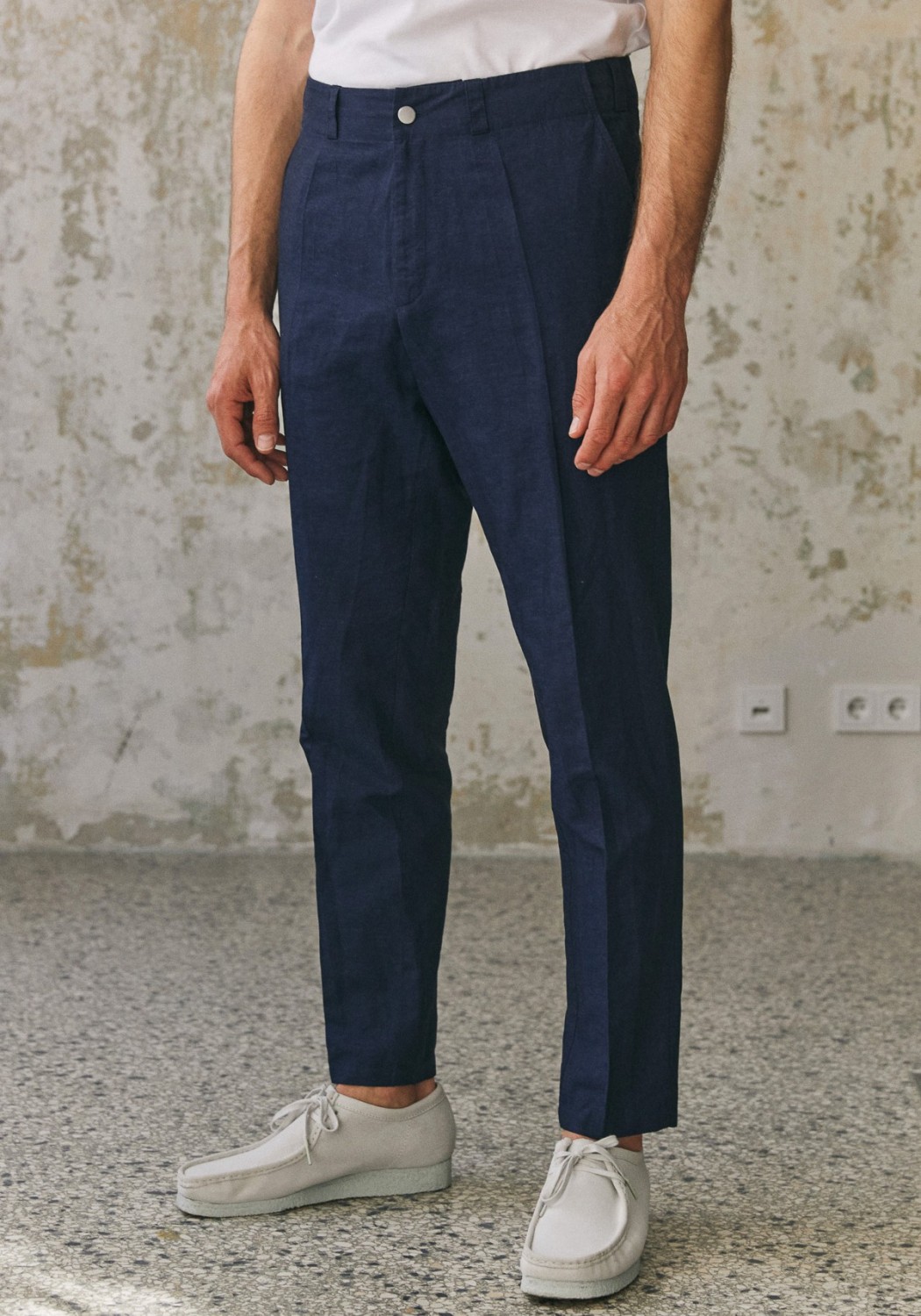 About Companions Hose Jostha Trousers Navy Linen