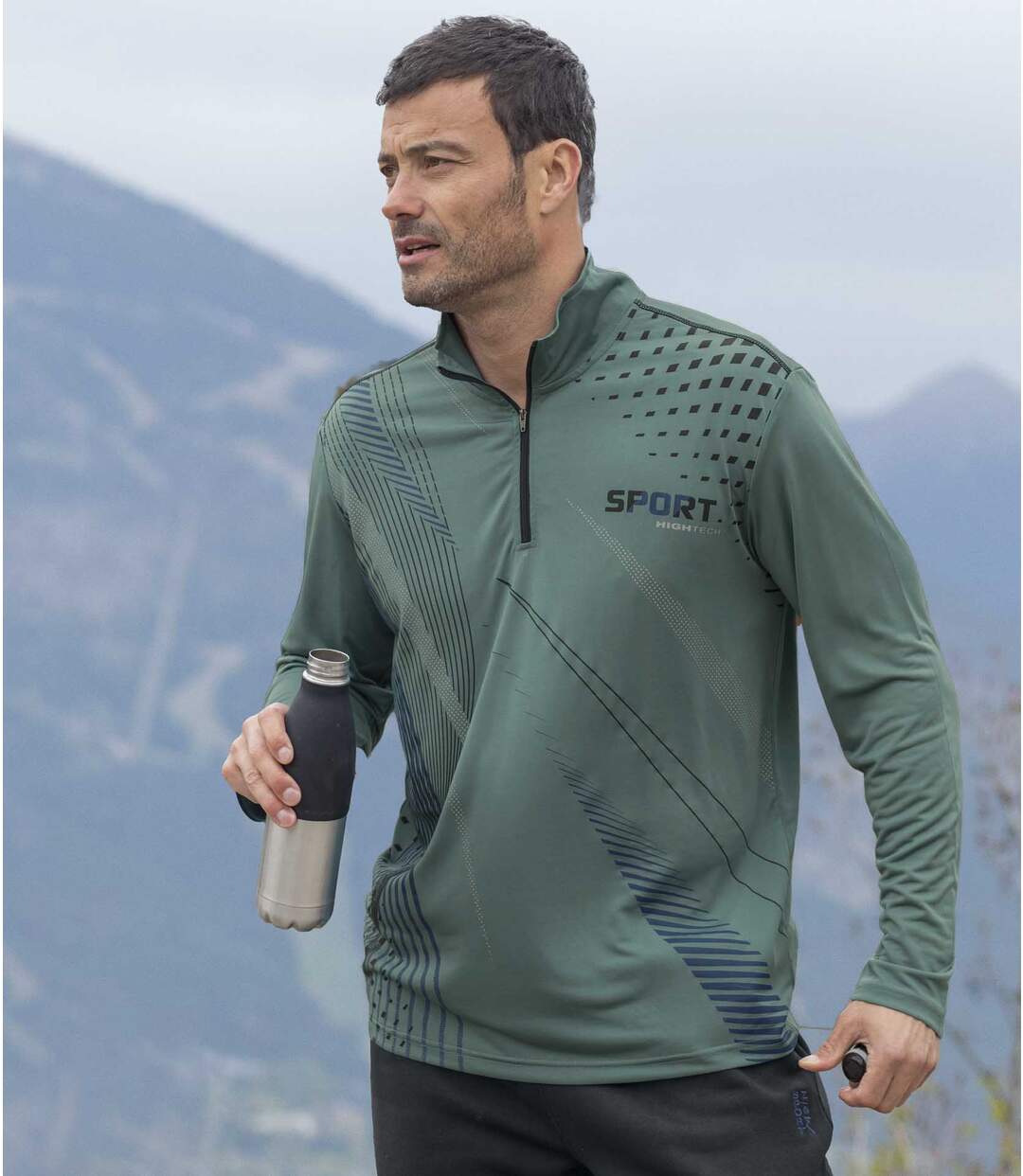 Lot de 2 Sous-Pull Sport Col Zippé