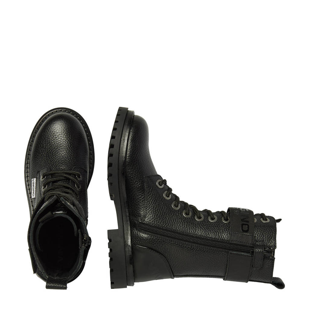 Vingino Evi XHIleren veterboots zwart