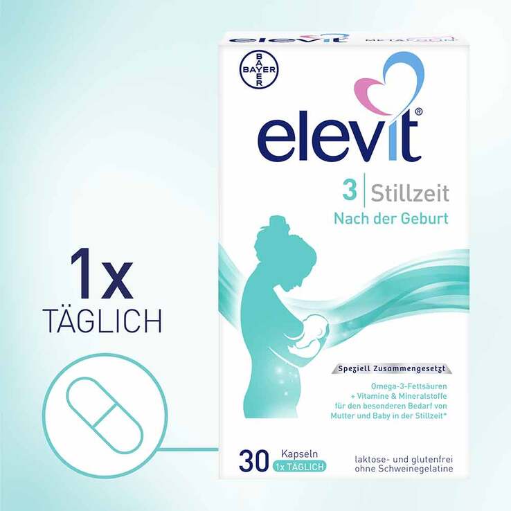 Elevit 3 Stillzeit Weichkapseln, 30 St