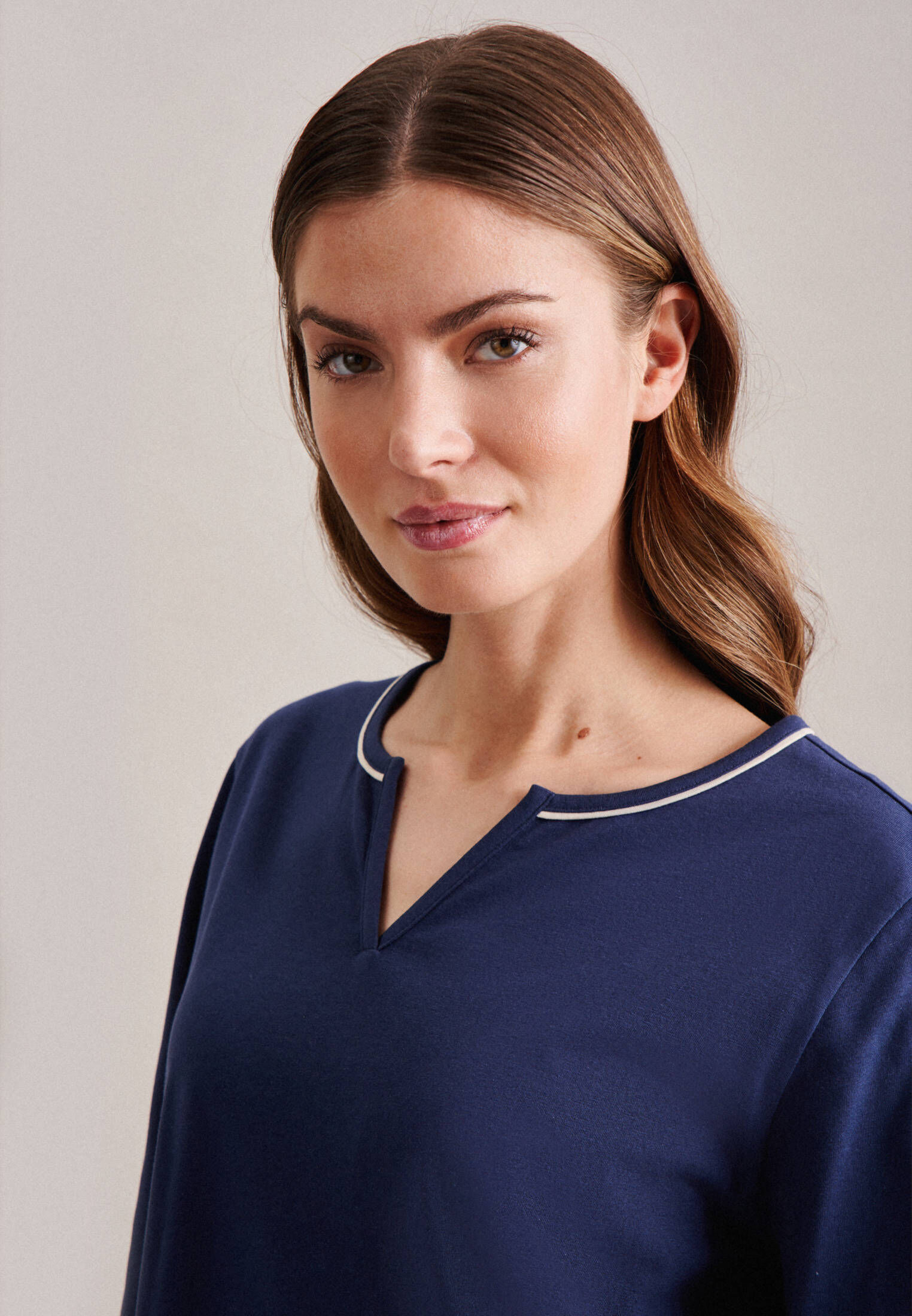 Seidensticker| Damen Nachthemd Schwarze Rose