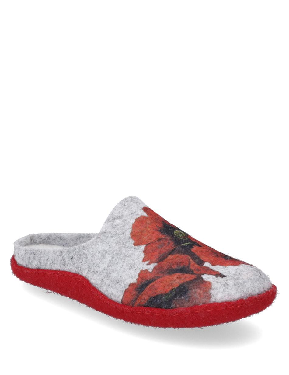 Hausschuh Marguerite 01, hellgrau-m