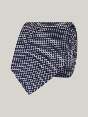 Gravata de seda pura tecida